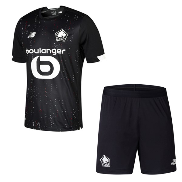 Camiseta Lille Replica Segunda Ropa Niños 2020/21 Negro